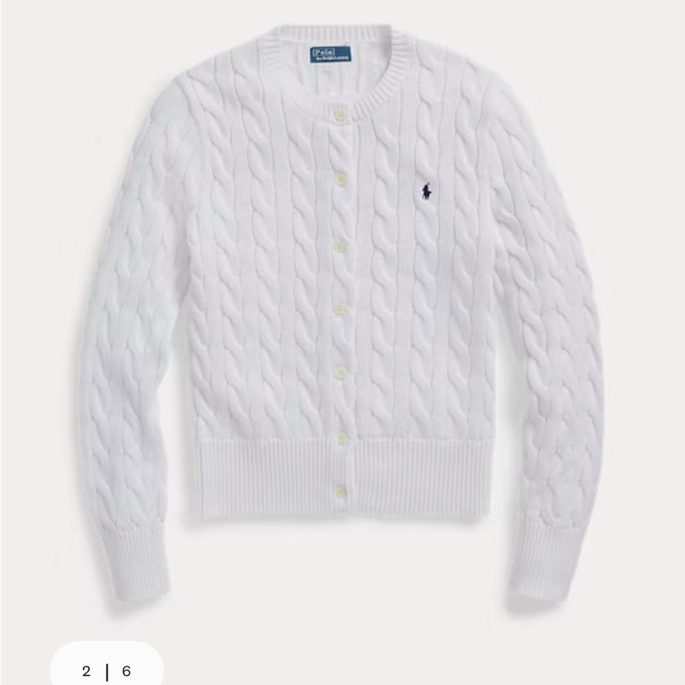 White Cable Knit Sweater